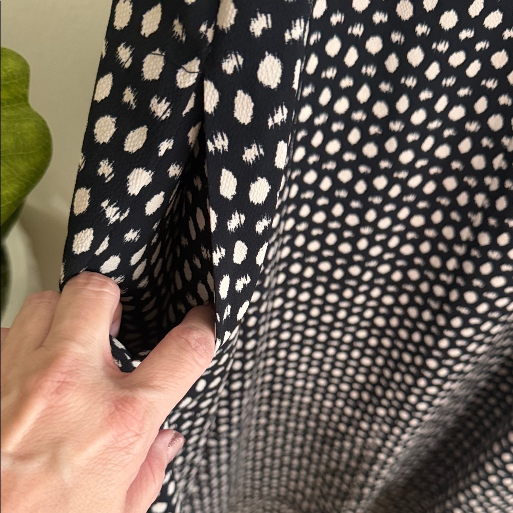 Black Polka Dot Slip Dress - Lightweight Spaghetti Strap Maternity Dress - Picture 3 of 7